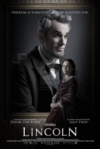 Movie poster for the Steven Spielberg film, "Lincoln."