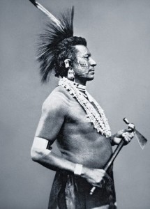 Osage Warrior with Tomahawk Pipe From: http://www.artofmanliness.com/2011/08/03/how-to-throw-a-tomahawk/