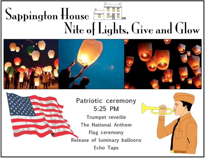 Sappington House, Nite of Lights, Give and Glow 5:00- 8:00 pm Sunday, Dec 6, 2015