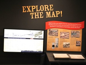 Page through a copy of the book of maps, or see the maps on a large interactive screen.