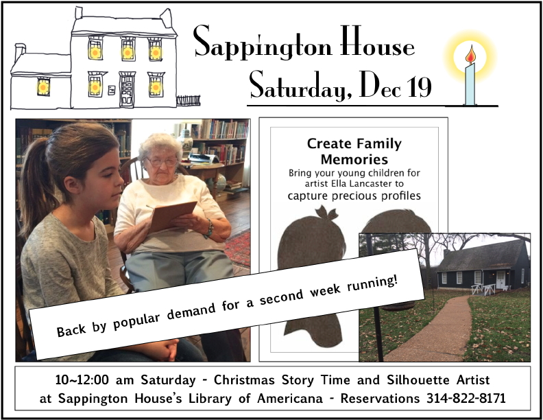 Silhouettes for Family Memories has been scheduled for a second session this Saturday, December 19, 2015.