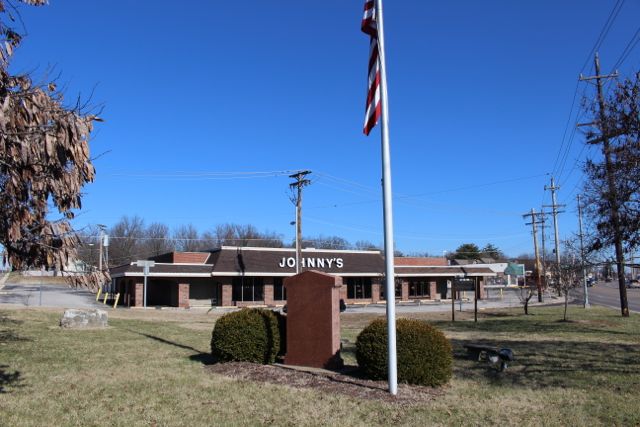 Sappington-Concord Memorial Park looking towards the former Johnny's Market property