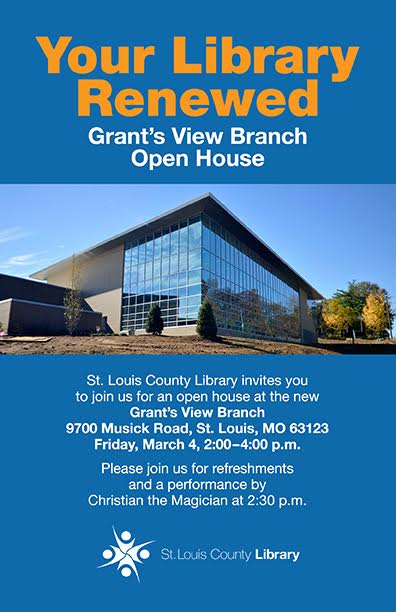 Grants View Open House, Friday, March 4, 2016 2:00-4:00 pm