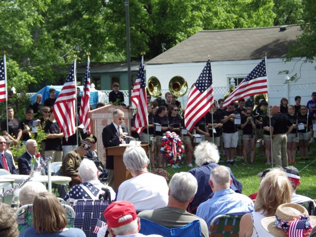 2015 SCHS Memorial Day ceremony on the green at St Lucas