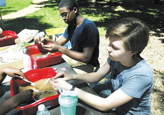 Students participate in The Dig at Sappington House, from the SunCrest Call newspaper