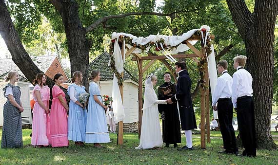 Thomas Sappington & Mary Ann Kinkead Renew Wedding Vows 208 Years Later! From 9-30-16 Soiuth County Times, photo by Ursula Ruhl.