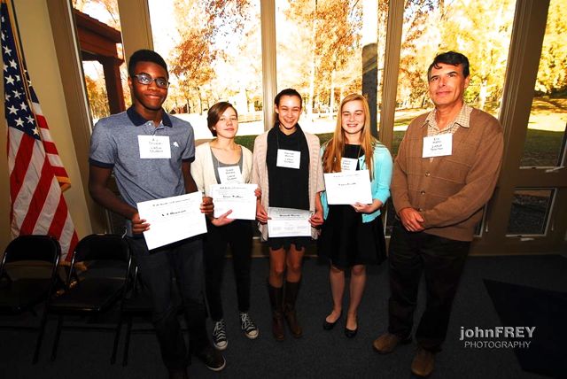 Ladue students and teacher, Eric Hahn