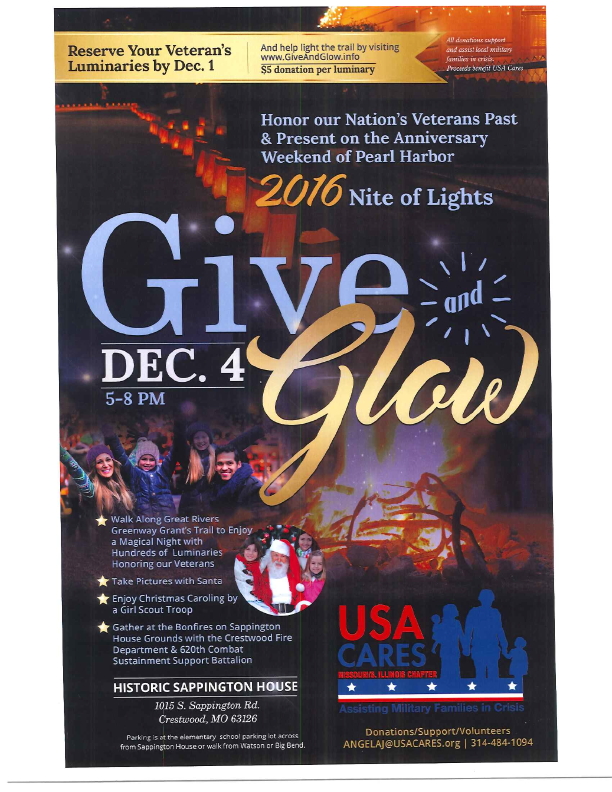 Give and Glow at Sappington House