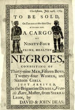 Slave auction advertisement https://commons.wikimedia.org/wiki/File:Slave_Auction_Ad.jpg