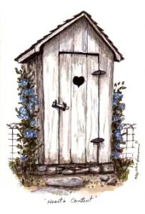 A typpical outhouse. From: http://gillansinn.com/outhouse-drawings-plans-diy-free-download-peter-chair-lesson-plans