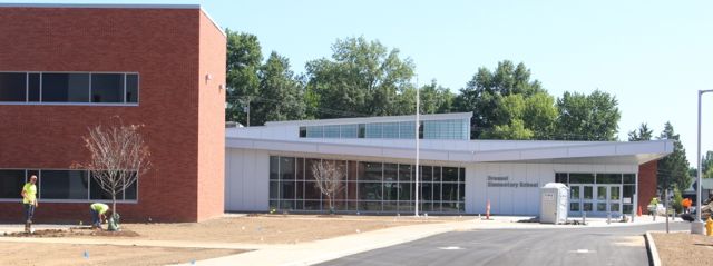 The new Dressel Elementary School under construction