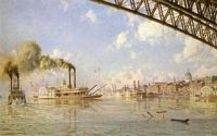 'St. Louis: The Gateway of the West' ~ 1878 by John Stobart. from: http://steamboattimes.com/artwork_4.html