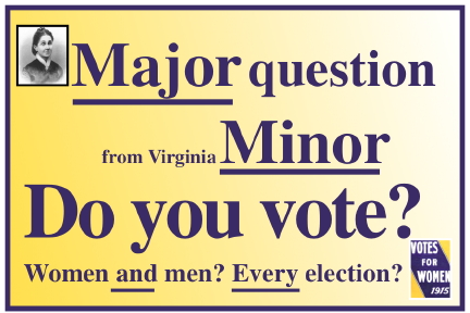 Major question from Virginia Minor Do you vote? Women and men? Every election?