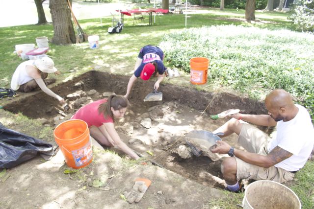 The archaeological dig at Sappington House - For students